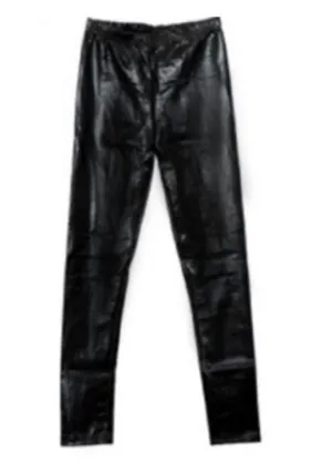 Black Metallic Leggings - 6130015145015