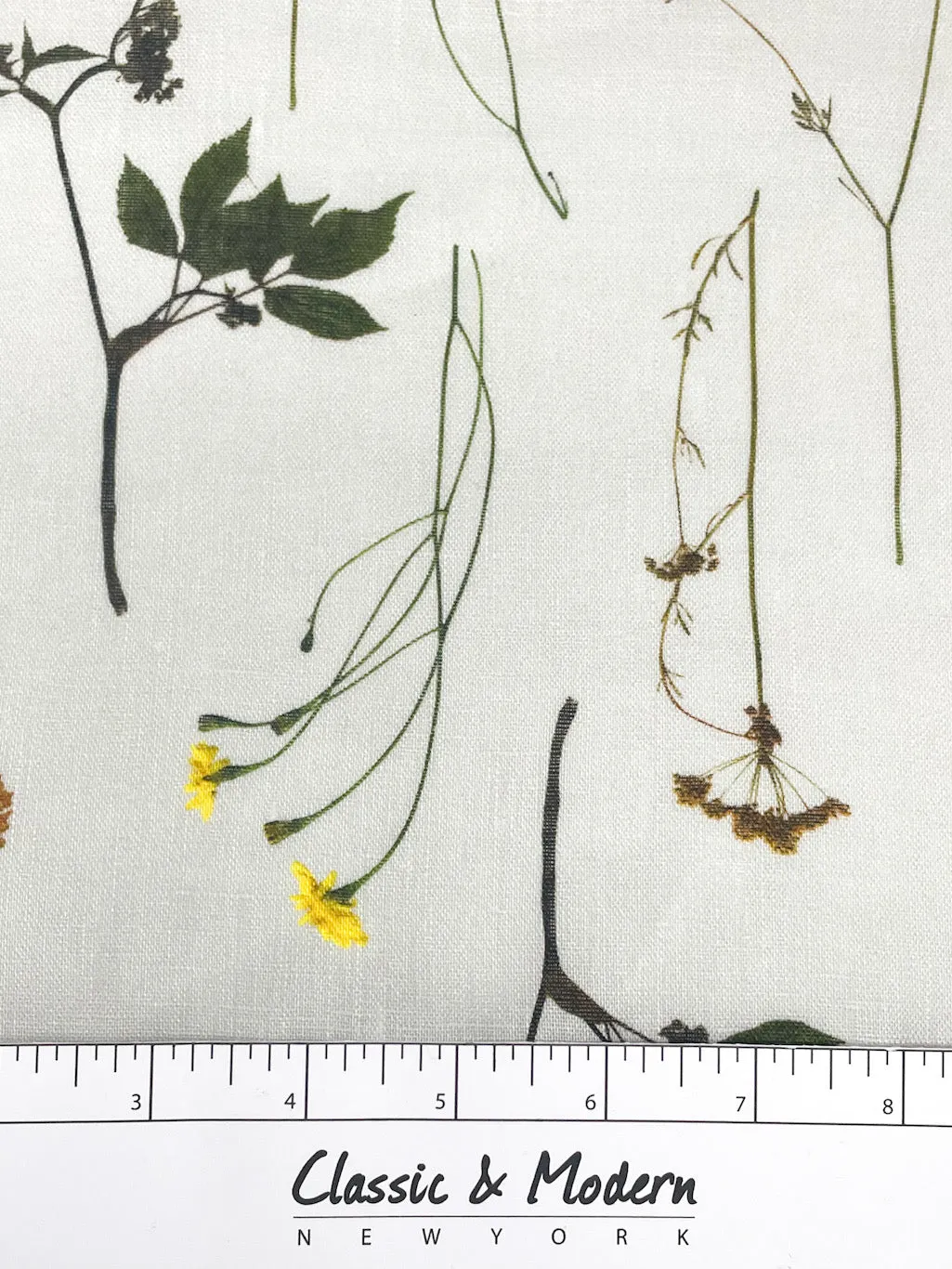 Bloom Plant Garden Handkerchief Light Weight 100% Linen Flat Roman Shade/CL1106