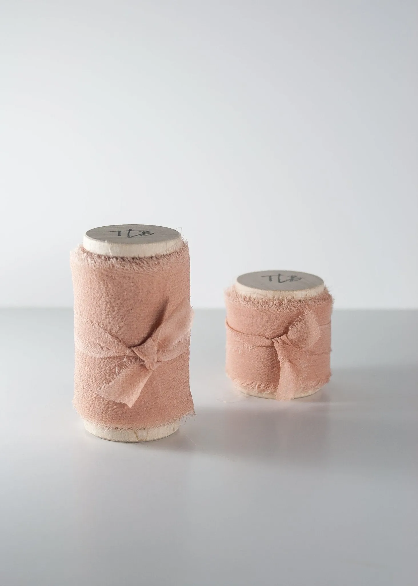 Blossom Pink Silk Ribbon in Gauze, Naturally Dyed *sale