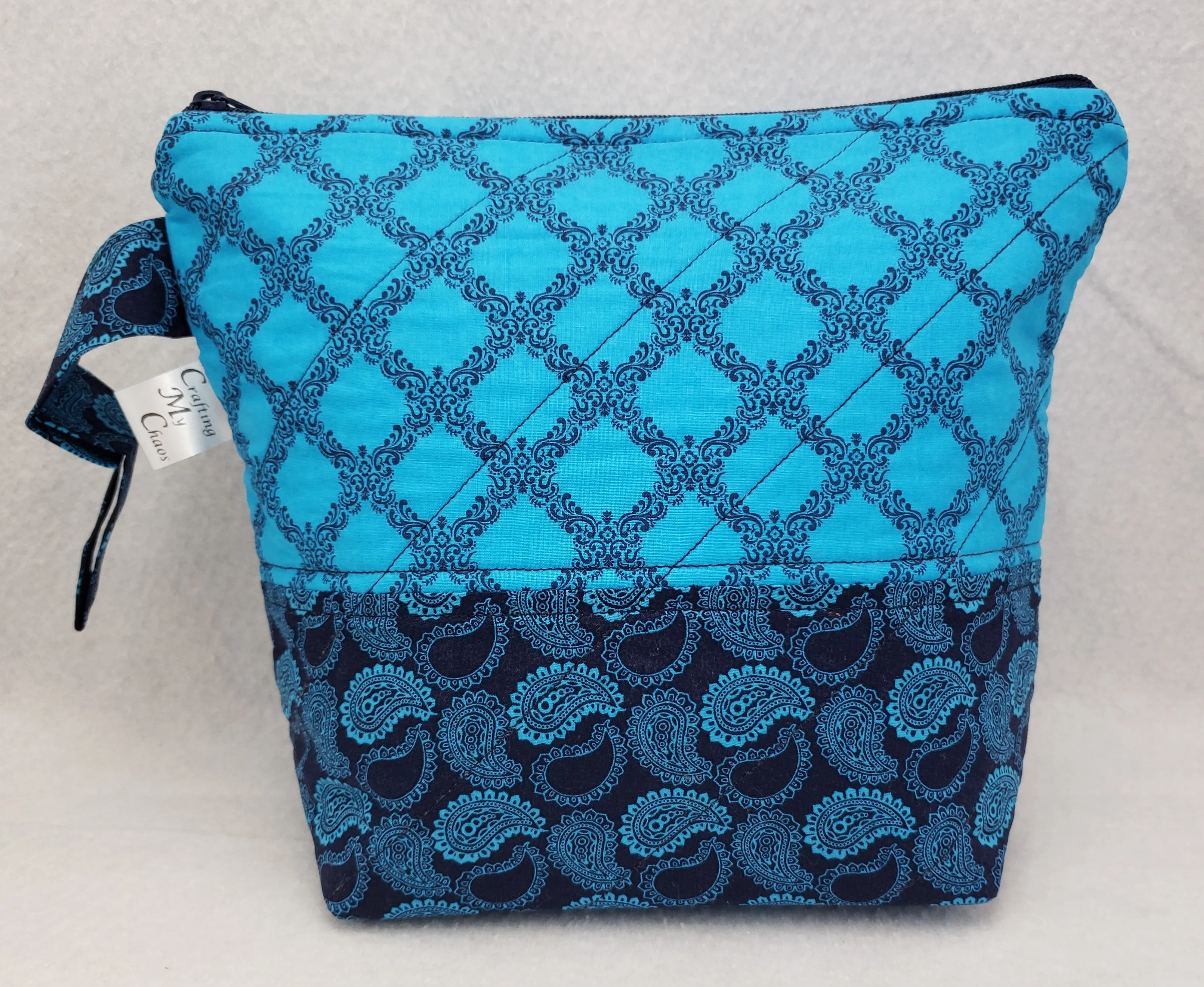 Blue and Blue - Project Bag - Small