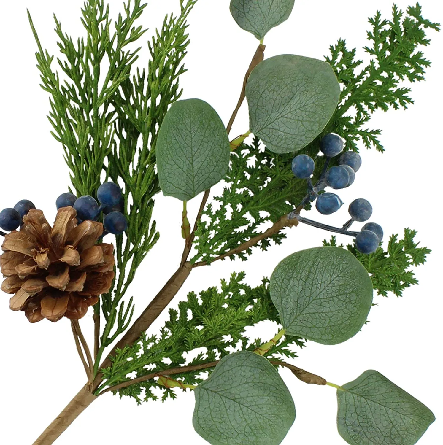 Blue Berry Greenery Picks (16-Inch, Case of 90)