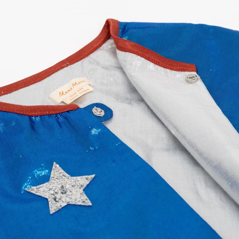 Blue Superhero Cape Dress up