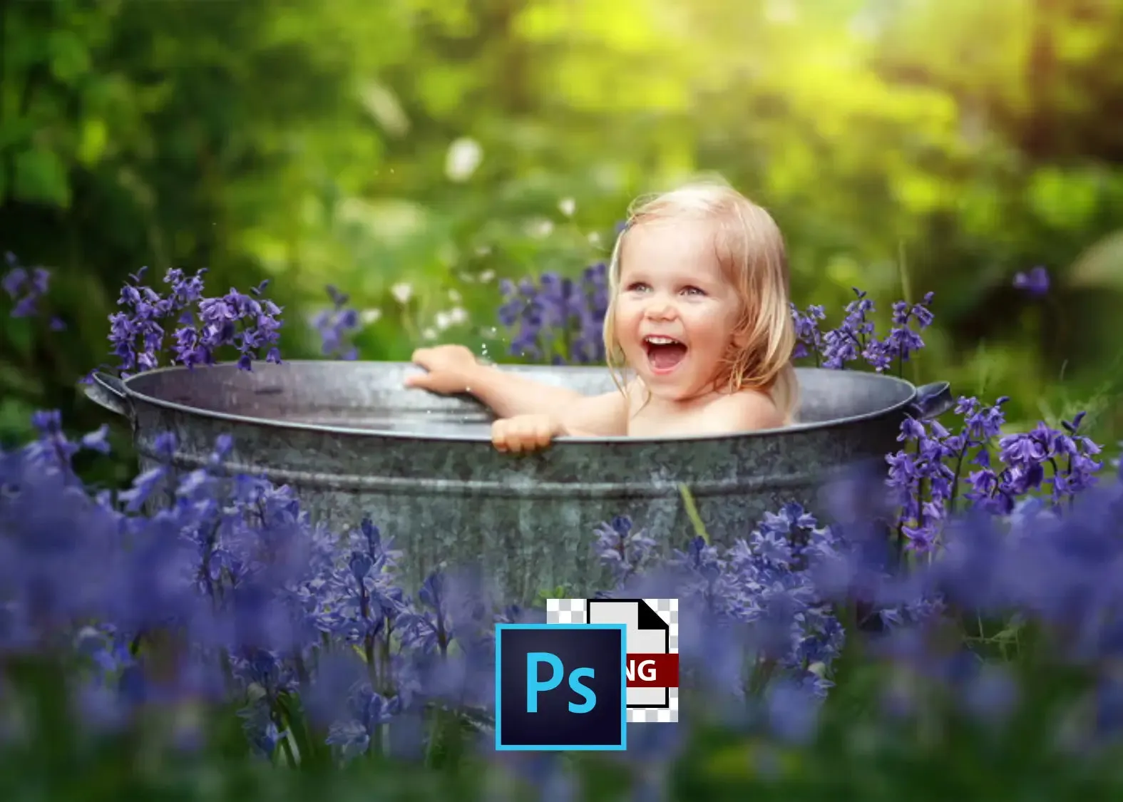 Botanical Overlays: Bluebell & Meadow Whimsy