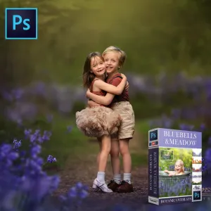 Botanical Overlays: Bluebell & Meadow Whimsy