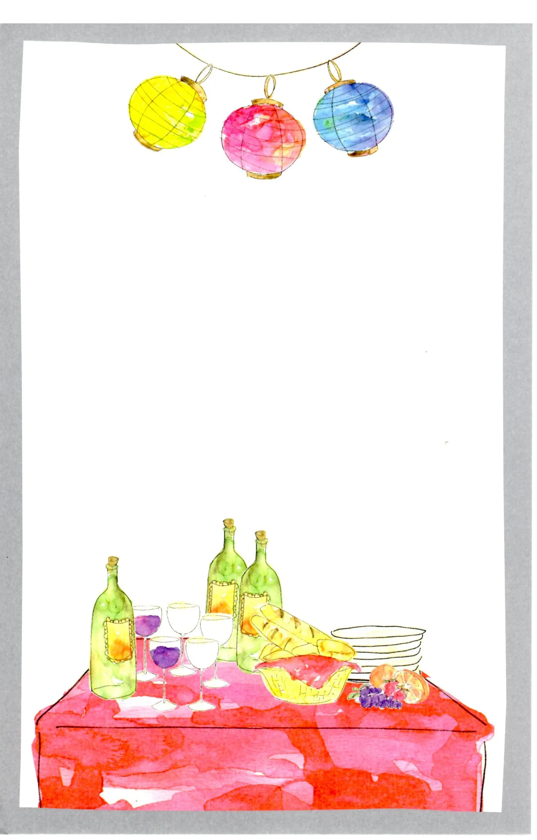 BUFFET PARTY - BLANK STOCK INVITATION