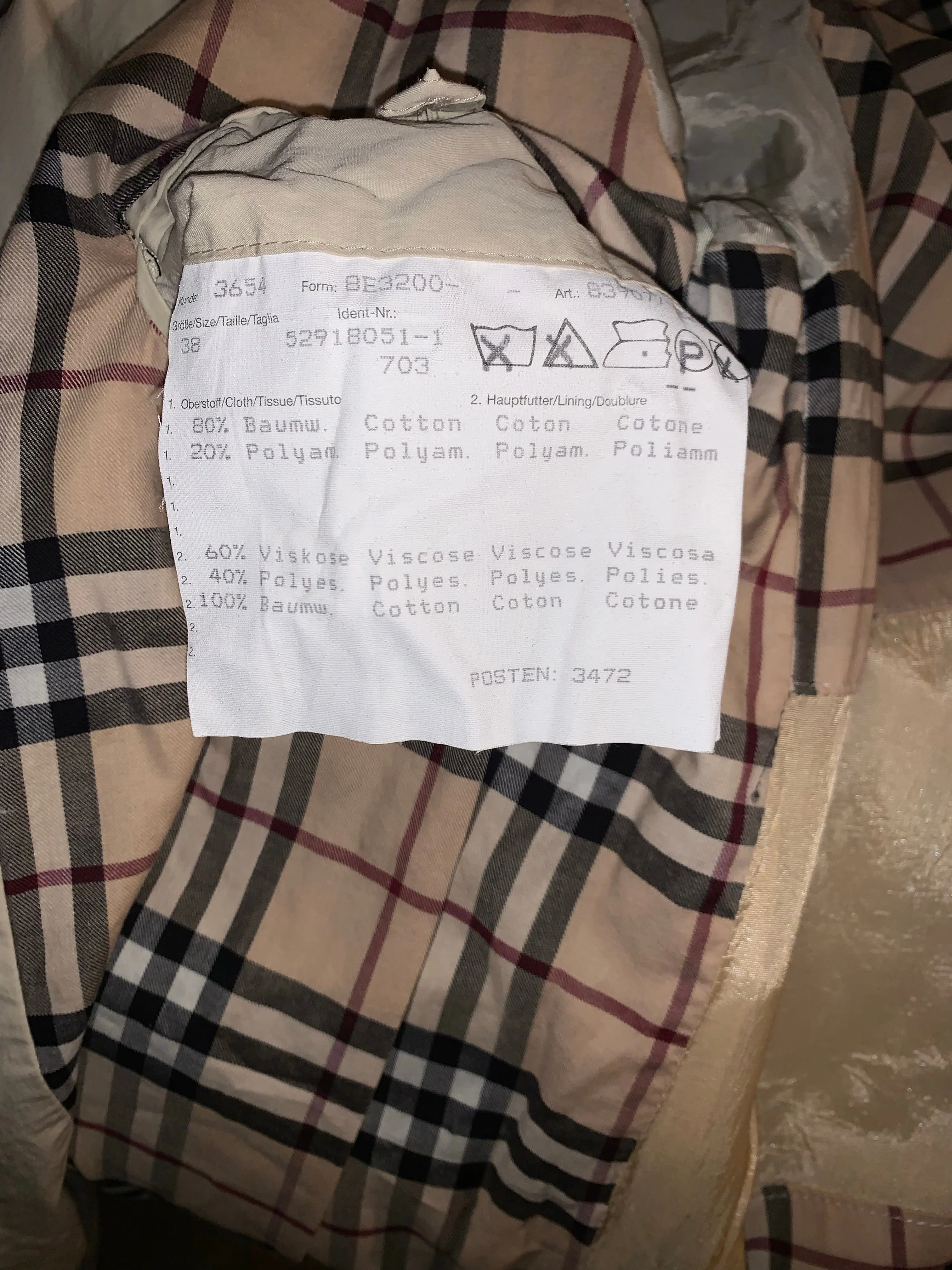 Burberry Quilted Jacket (Fits L)