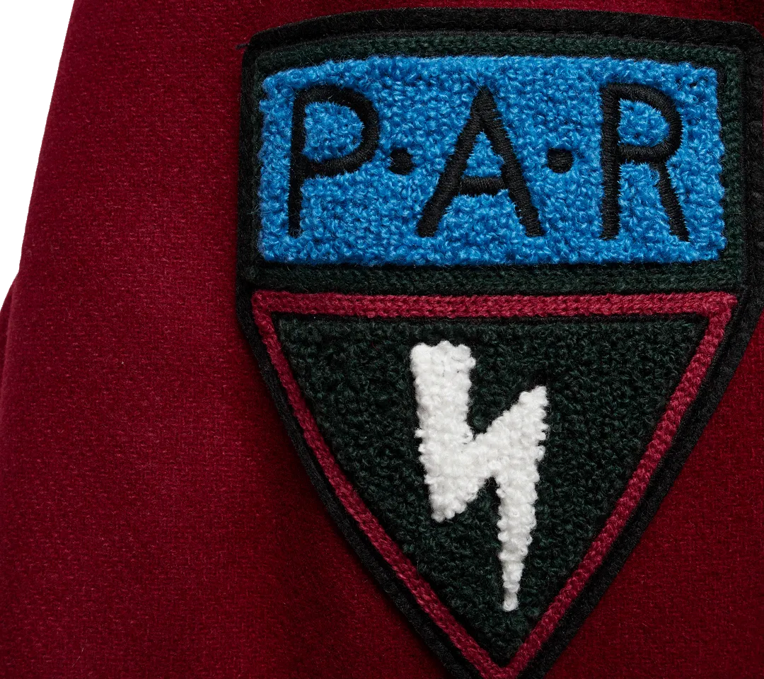 by Parra Run & Sit Bike Varsity Jacket