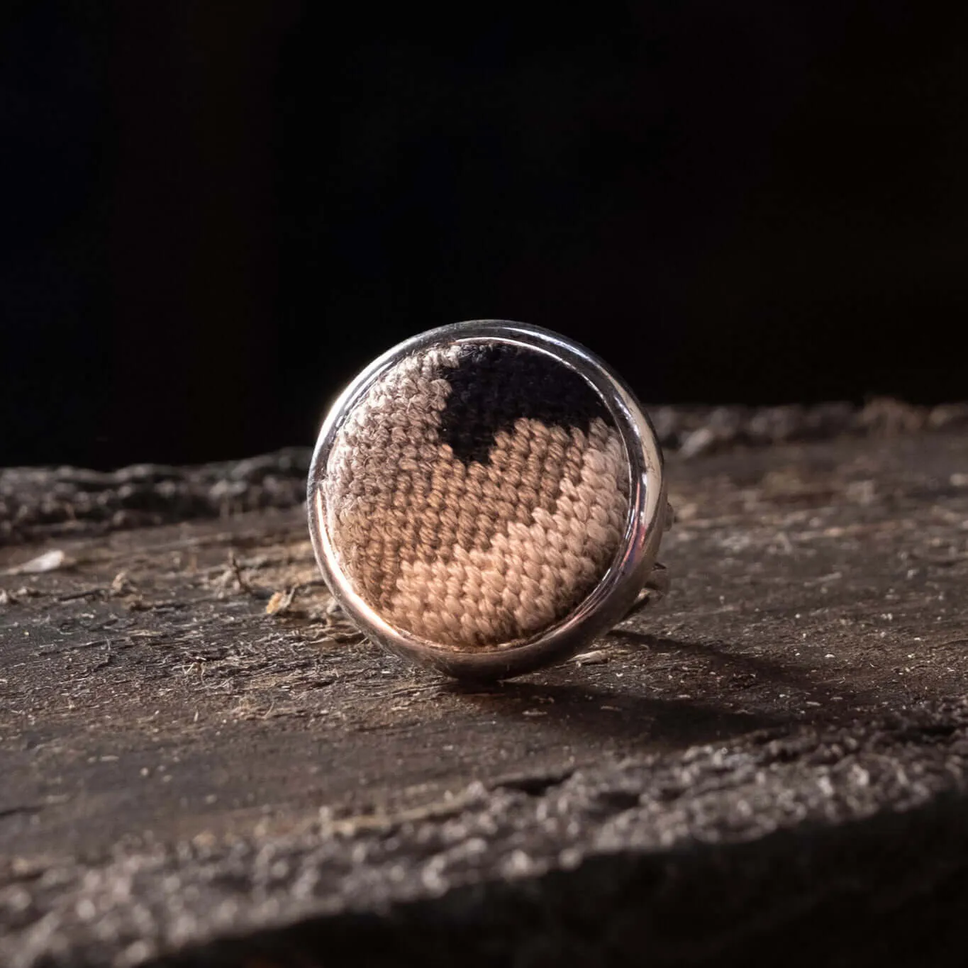 Camouflage Needlepoint Ring
