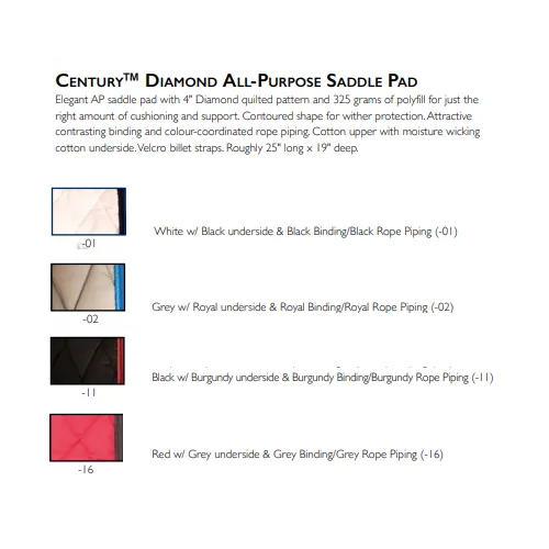 Century Diamond All Purpose Saddle Pad