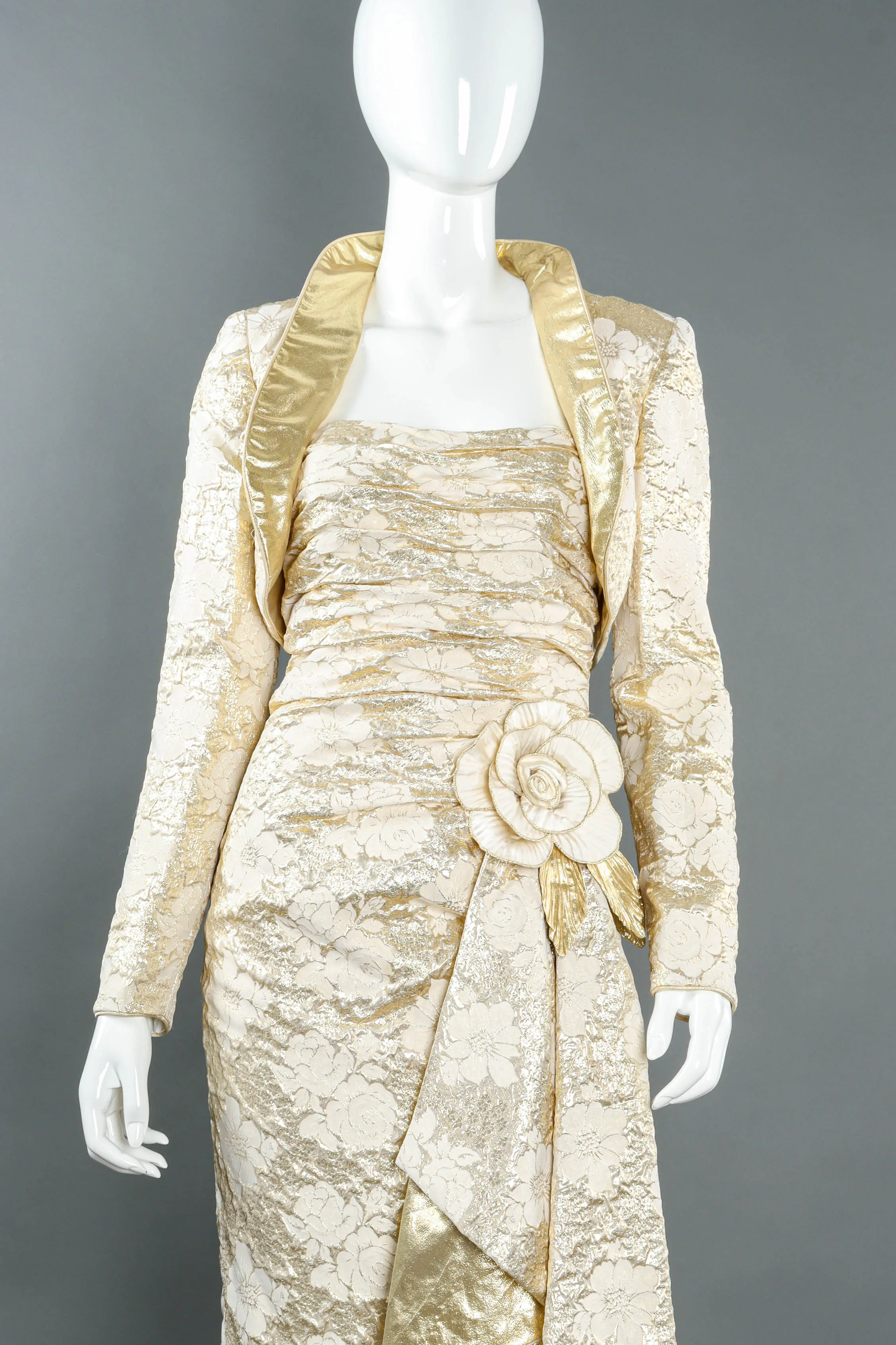 Champagne Bolero & Dress Set