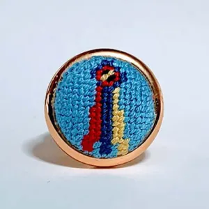 Champion Ribbon Needlepoint Ring