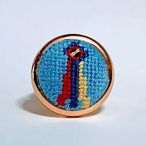 Champion Ribbon Needlepoint Ring