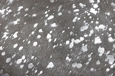 Charcoal Devore Silver Acid Washed Premium Brazilian Cowhide, XL CH23DVD W