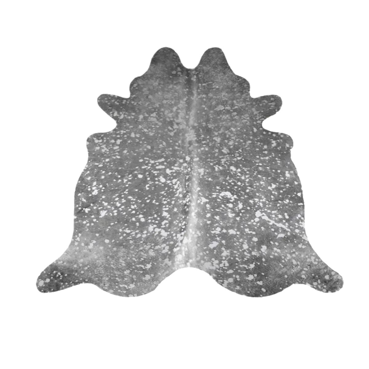 Charcoal Devore Silver Acid Washed Premium Brazilian Cowhide, XL CH23DVD W