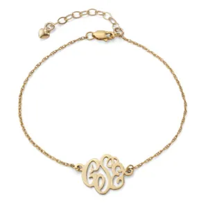 Cheshire Handcut Monogram Bracelet