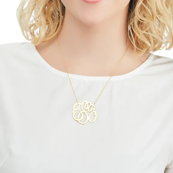 Cheshire Handcut Monogram Necklace