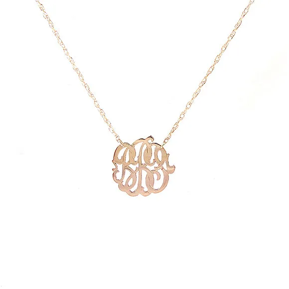 Cheshire Handcut Monogram Necklace
