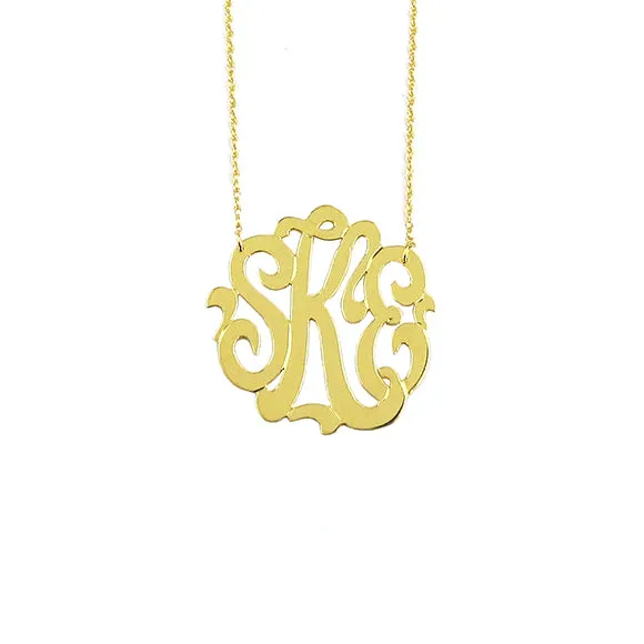 Cheshire Handcut Monogram Necklace