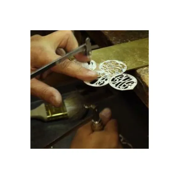 Cheshire Handcut Monogram Necklace