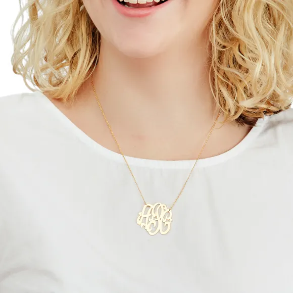 Cheshire Handcut Monogram Necklace