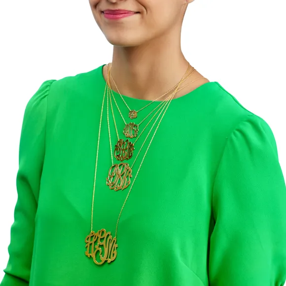 Cheshire Handcut Monogram Necklace