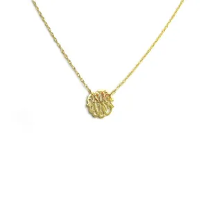 Cheshire Handcut Monogram Necklace
