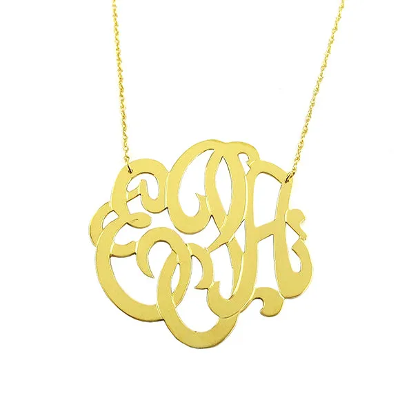 Cheshire Handcut Monogram Necklace