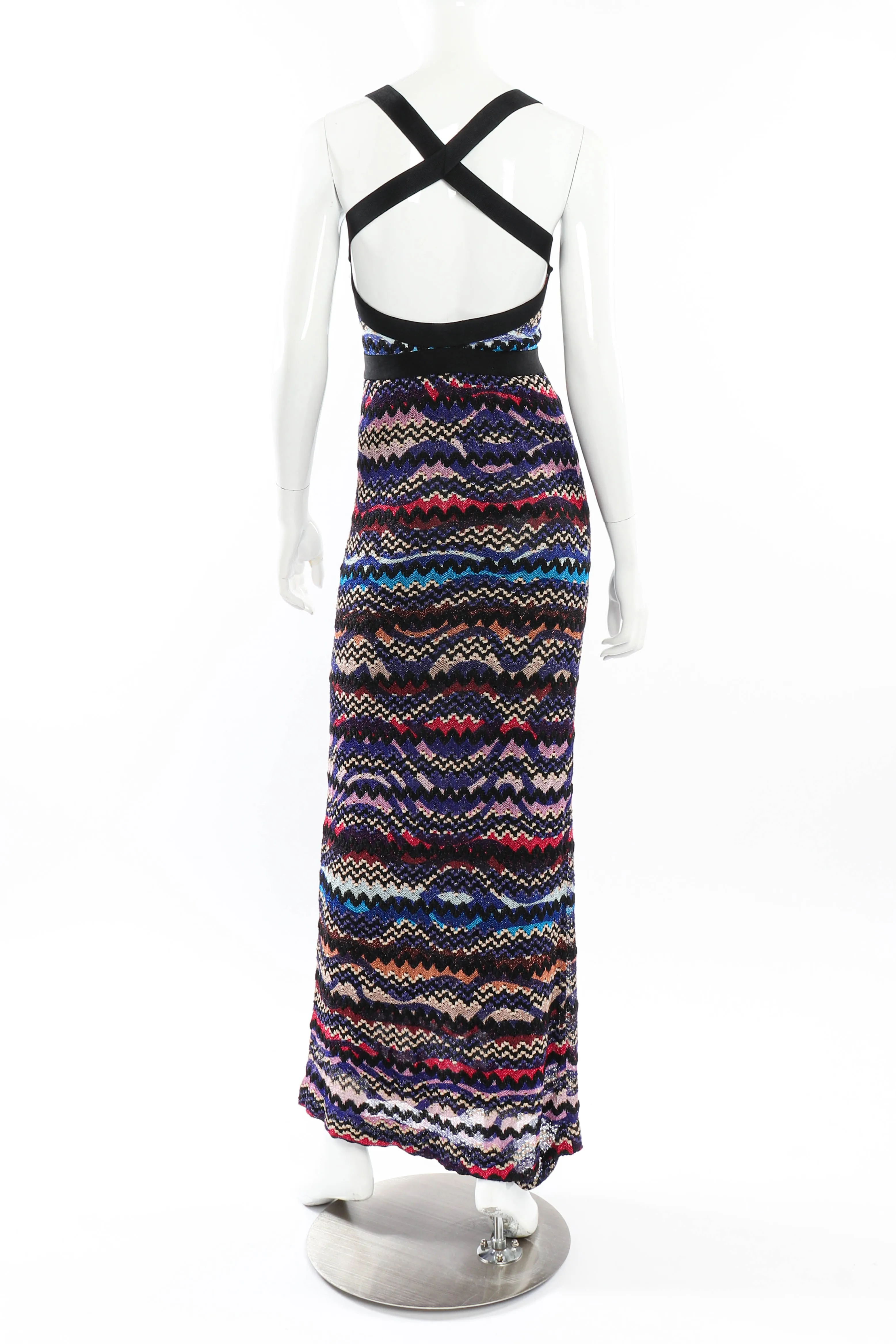 Chevron Knit Maxi Dress