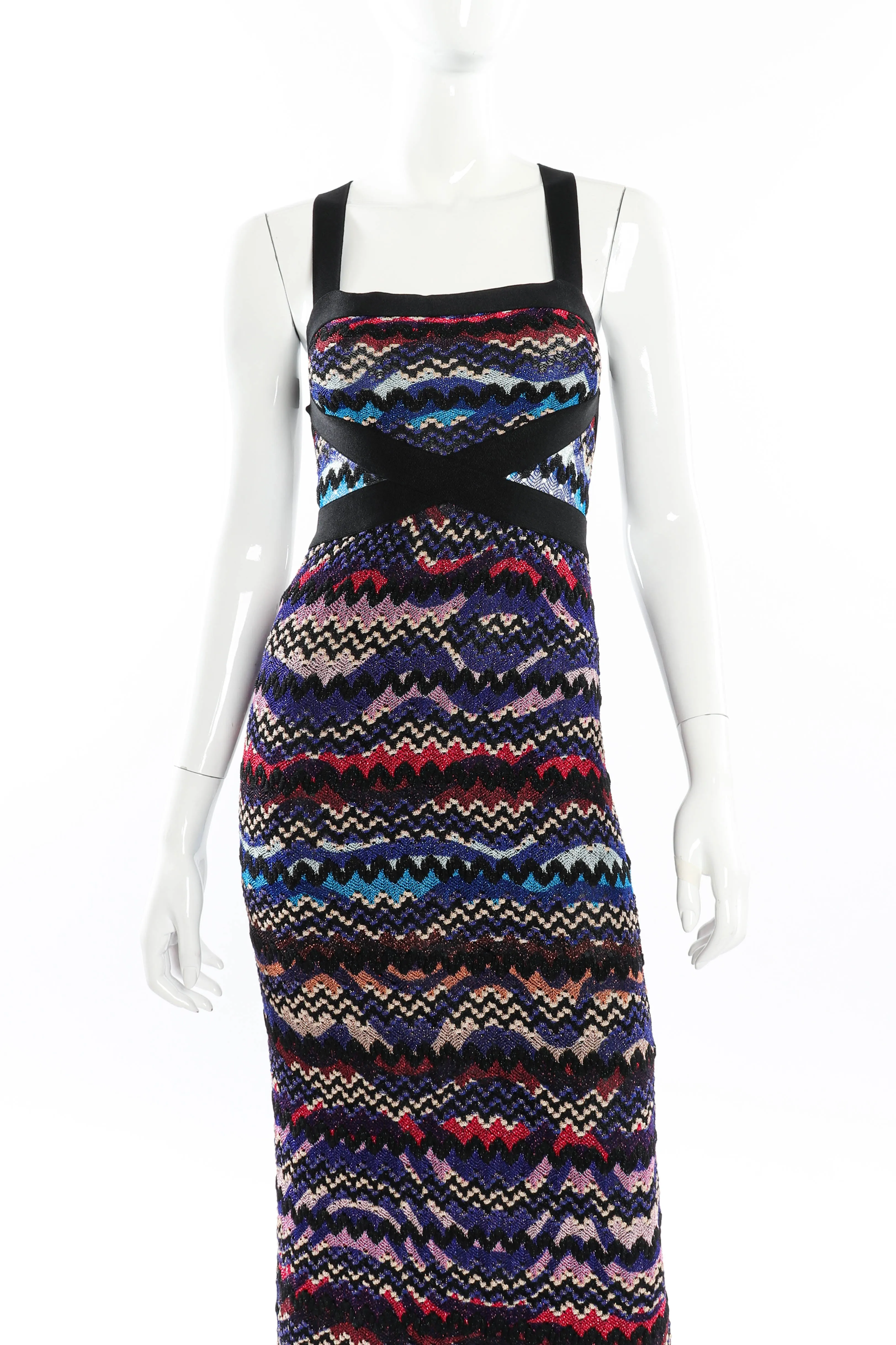 Chevron Knit Maxi Dress