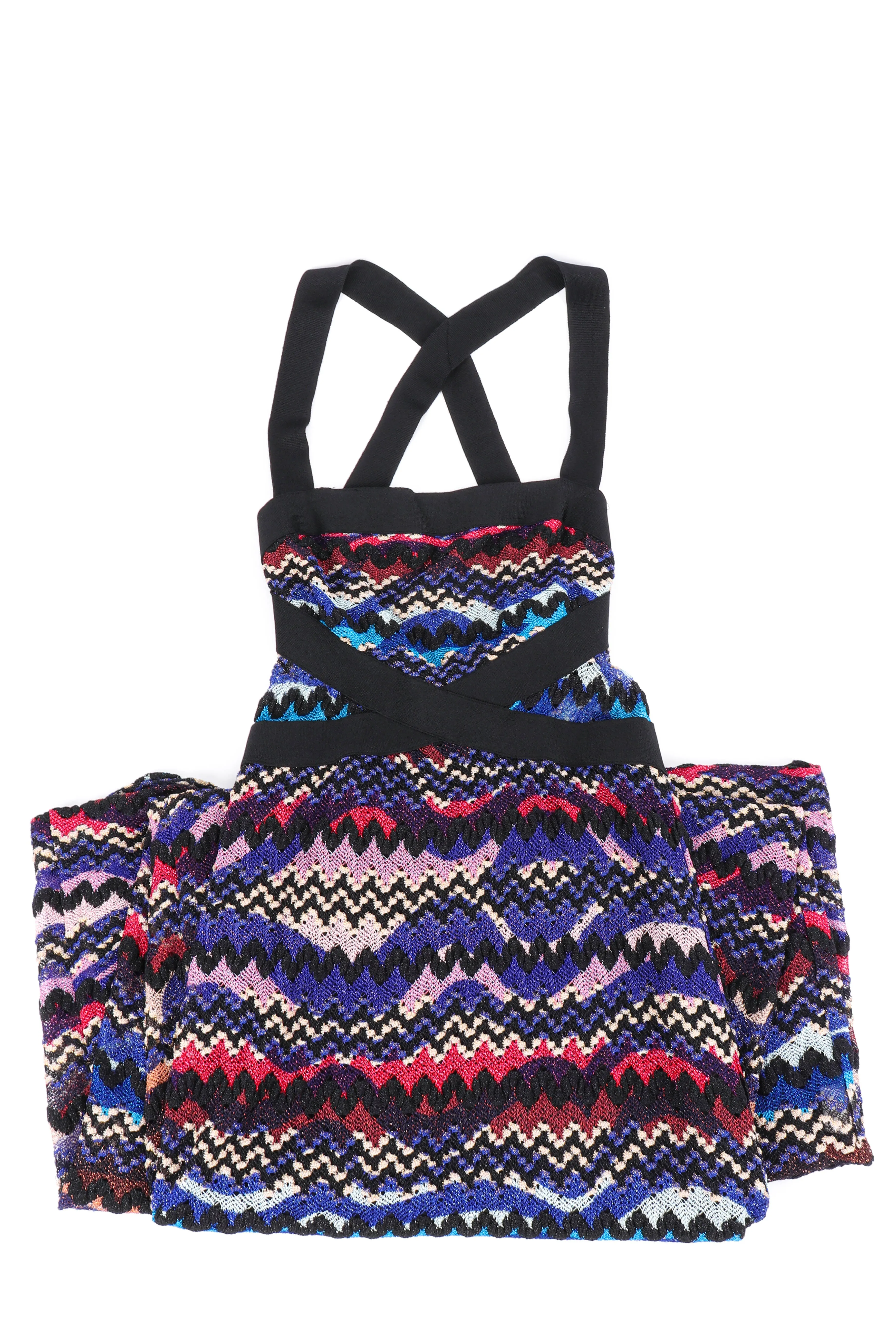 Chevron Knit Maxi Dress