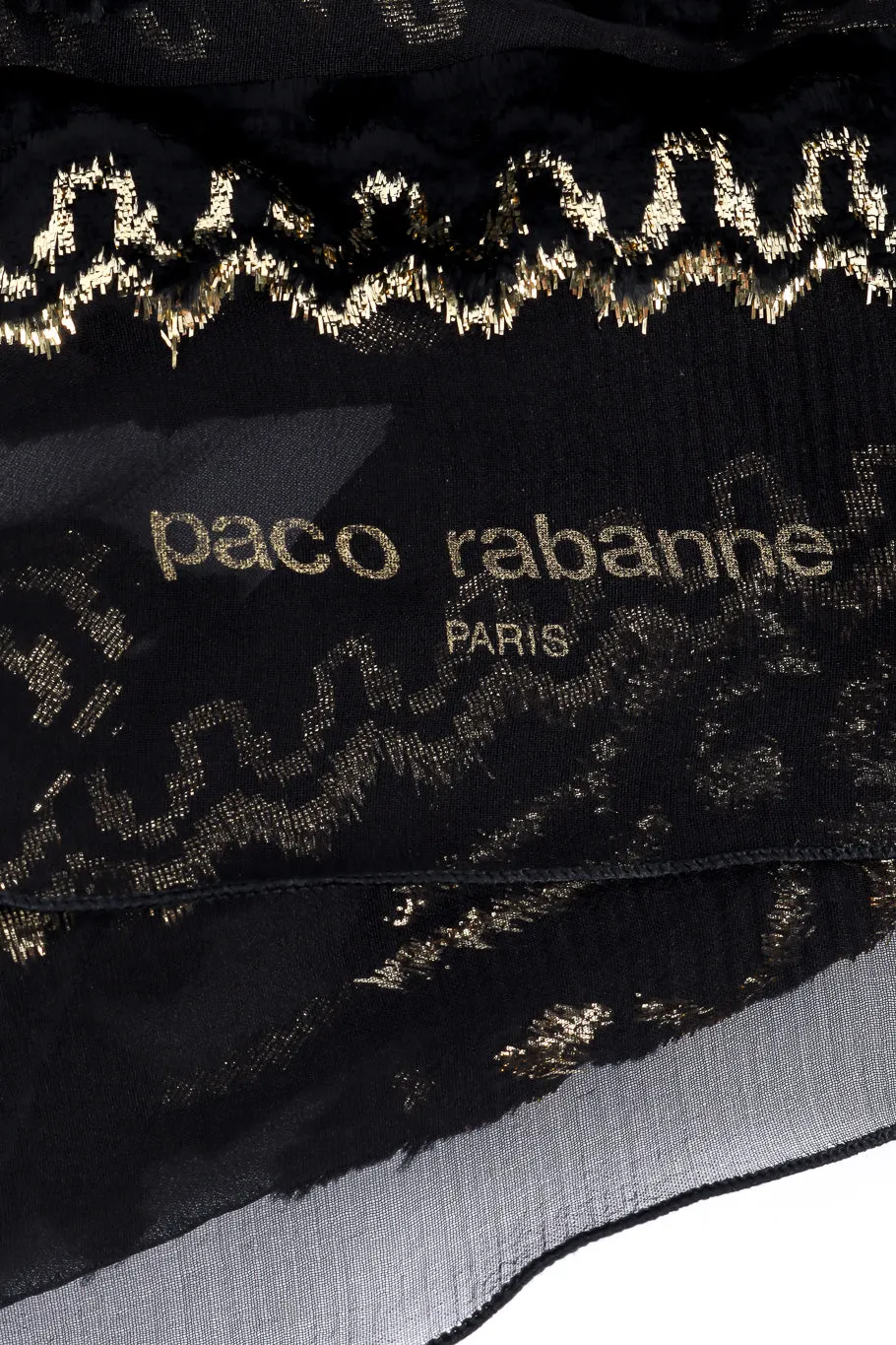Chiffon Velvet Lamé Scarf