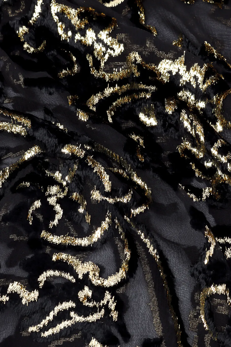 Chiffon Velvet Lamé Scarf