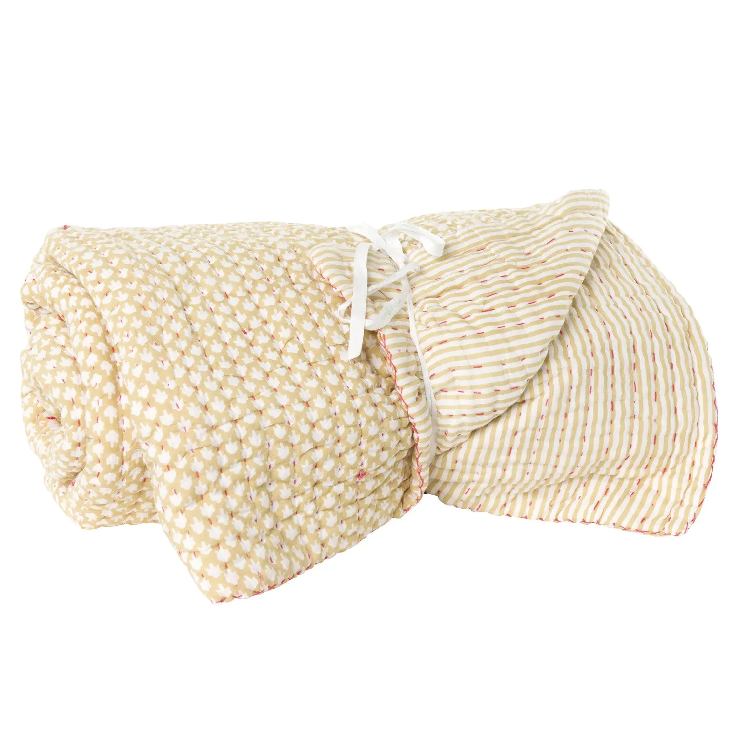 Contrast Stitch Razai Quilts
