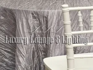 CRINKLE TAFFETA LINEN - SILVER