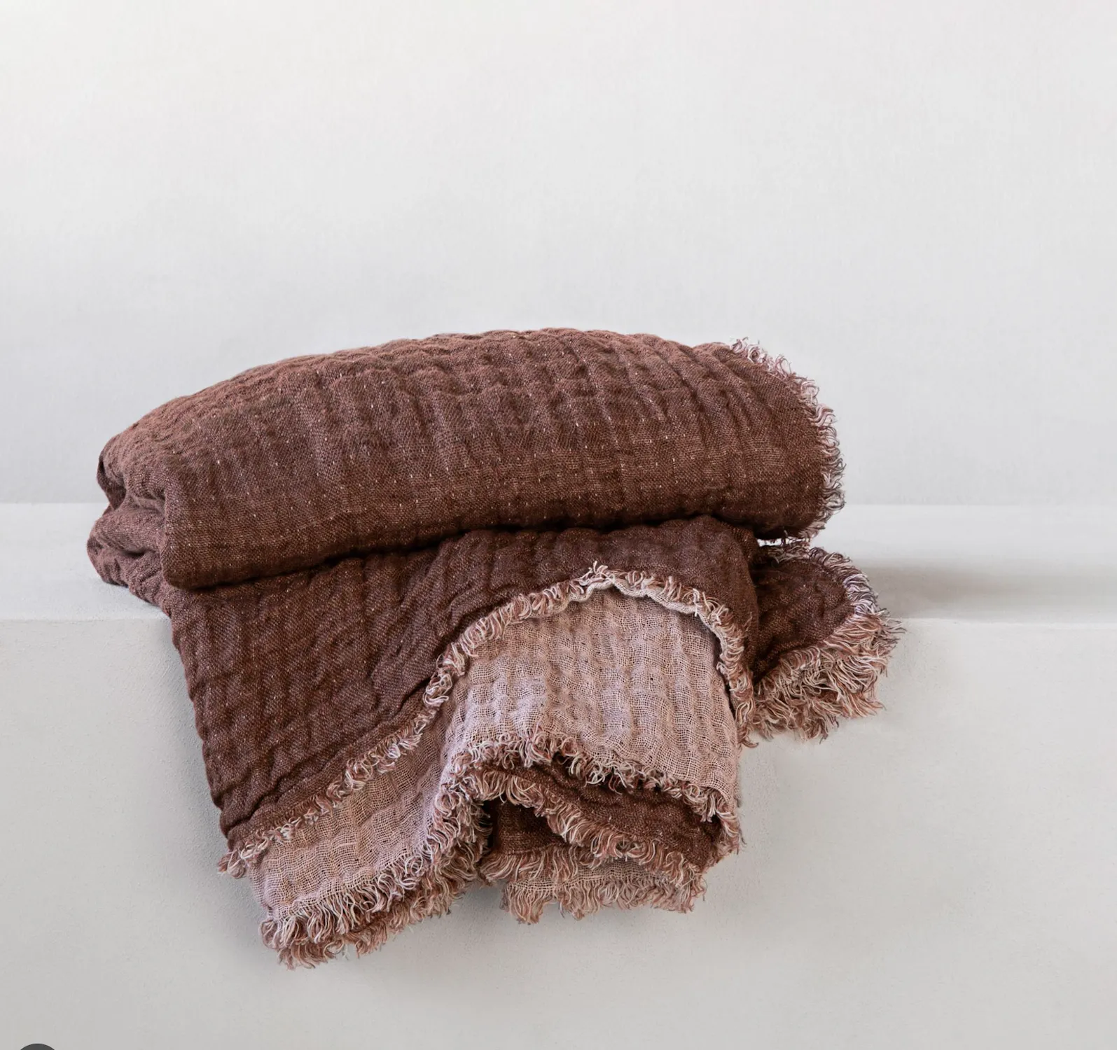 Crush Double Linen Throw