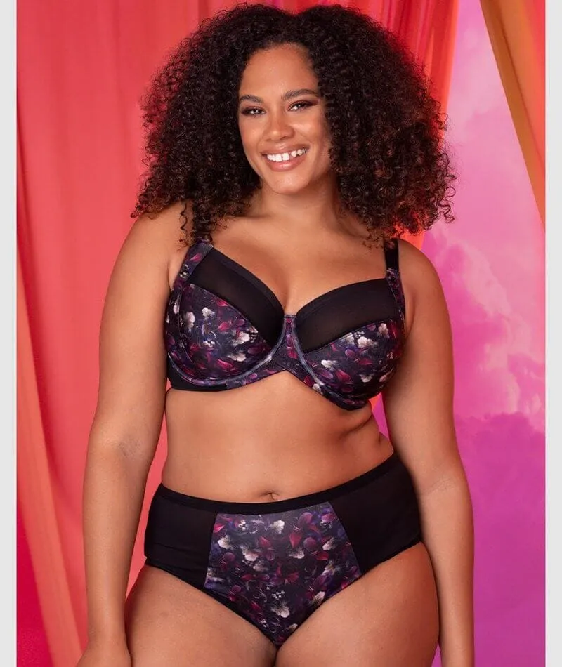 Curvy Kate Wonderfully Short - Black Floral