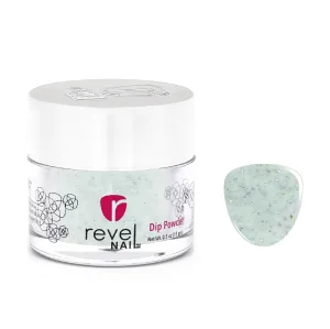 D791 Botanical Garden Green Flake Dip Powder