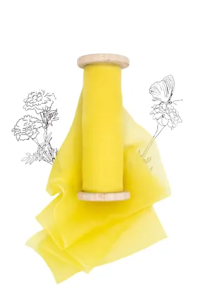 Daffodil Silk Ribbon - Gauze