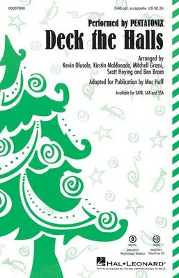DECK THE HALLS SAB OPT A CAPPELLA