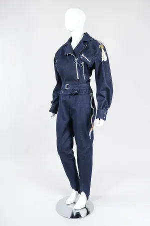 Denim Appliqué Moto Set