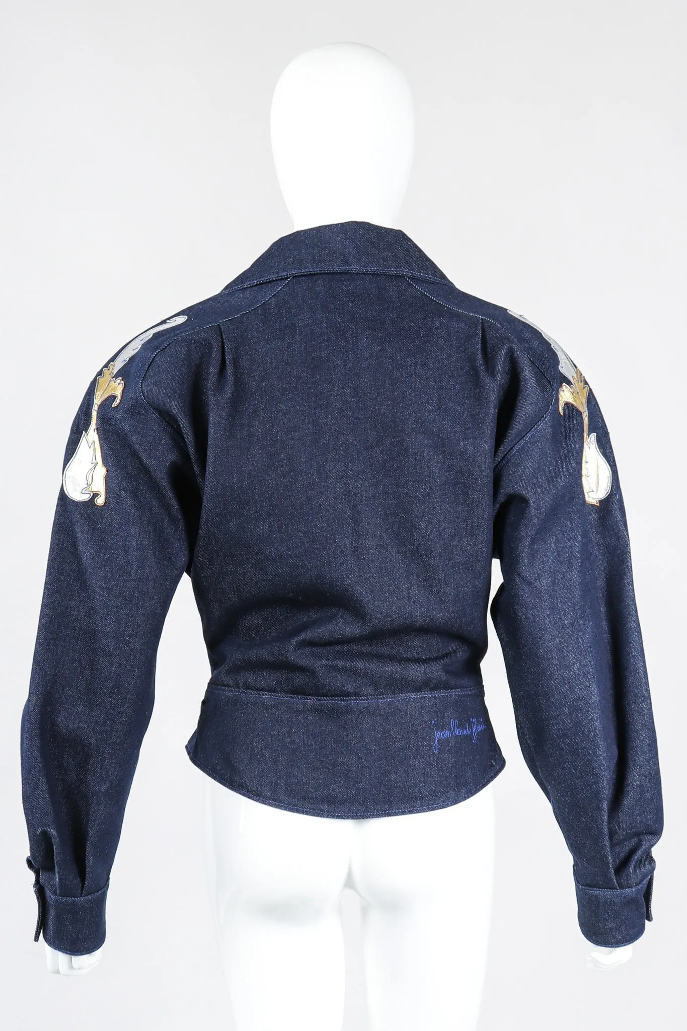 Denim Appliqué Moto Set