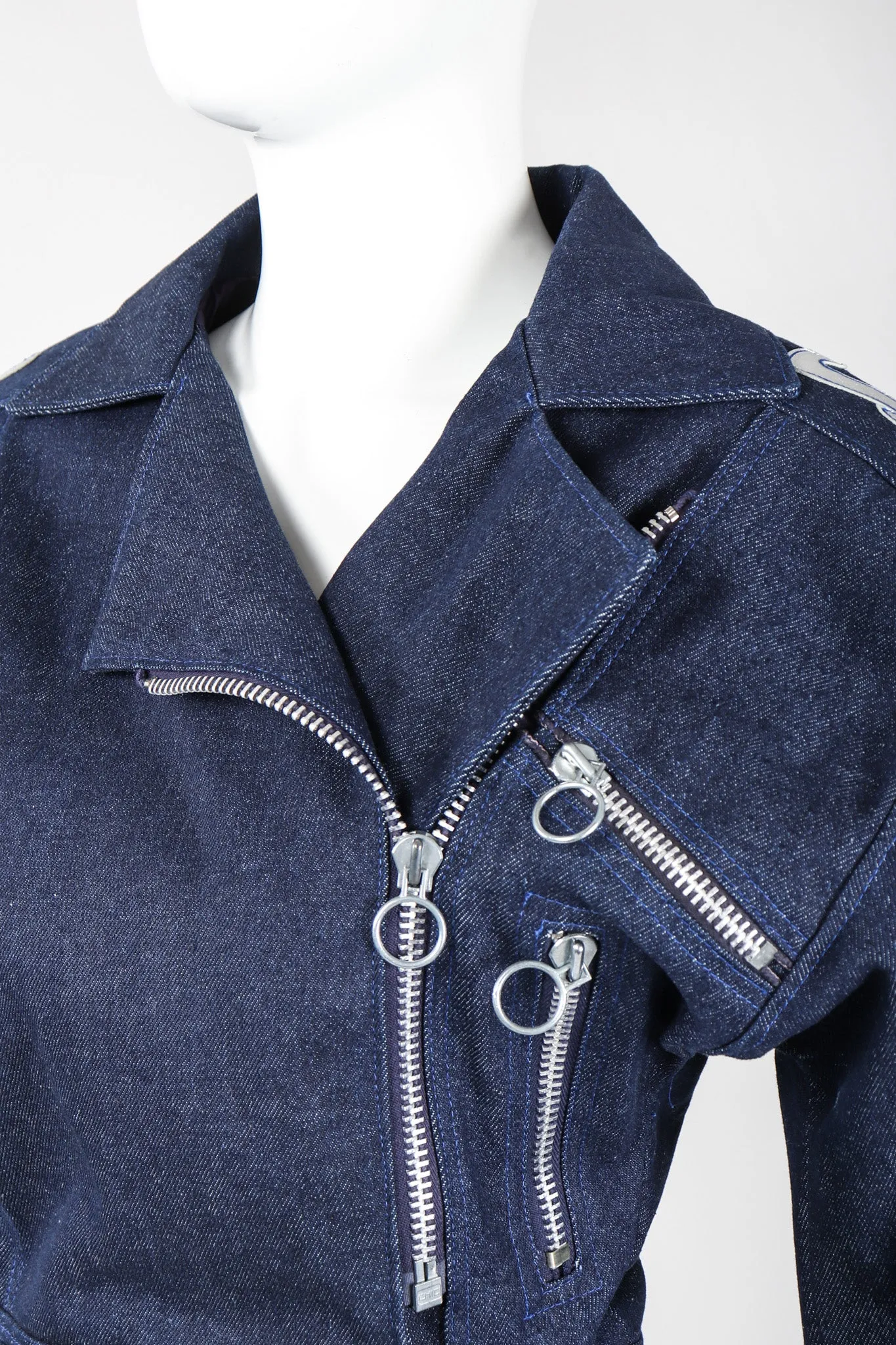 Denim Appliqué Moto Set