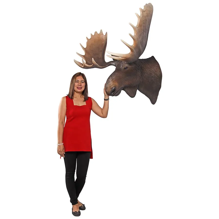 Design Toscano- North American Majestic Moose Trophy Head Wall Sculpture