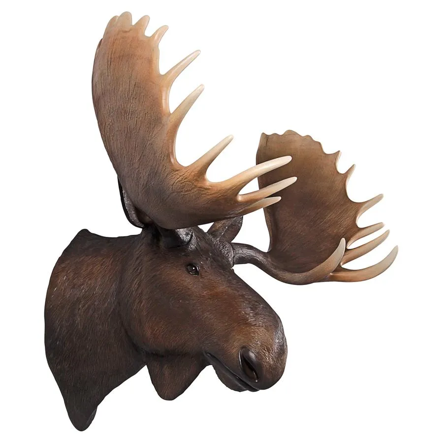 Design Toscano- North American Majestic Moose Trophy Head Wall Sculpture