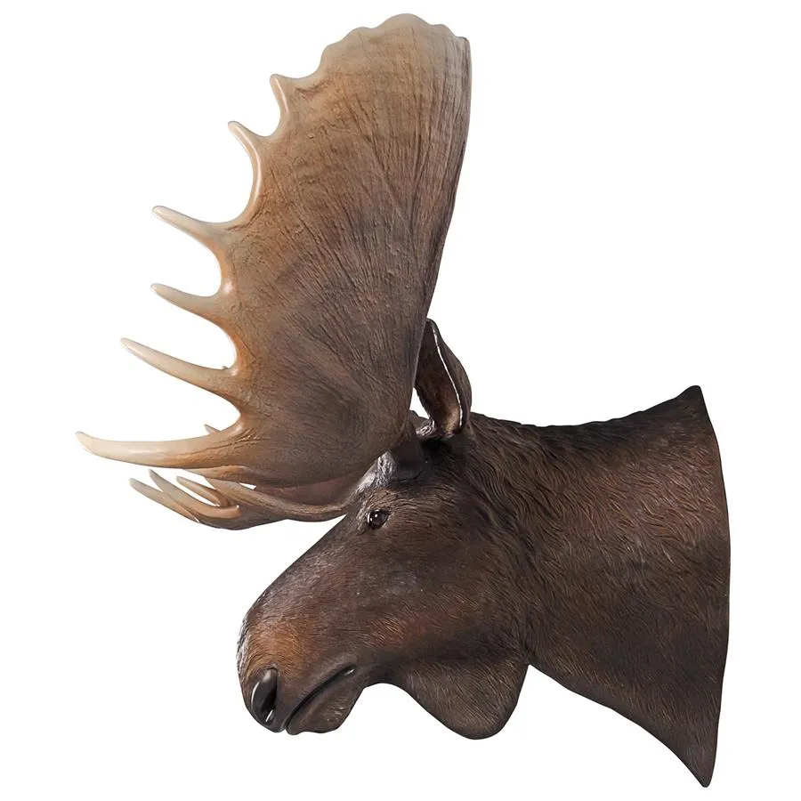 Design Toscano- North American Majestic Moose Trophy Head Wall Sculpture
