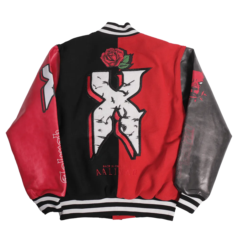DMX AALIYAH BACK IN ONE PIECE VARSITY JACKET
