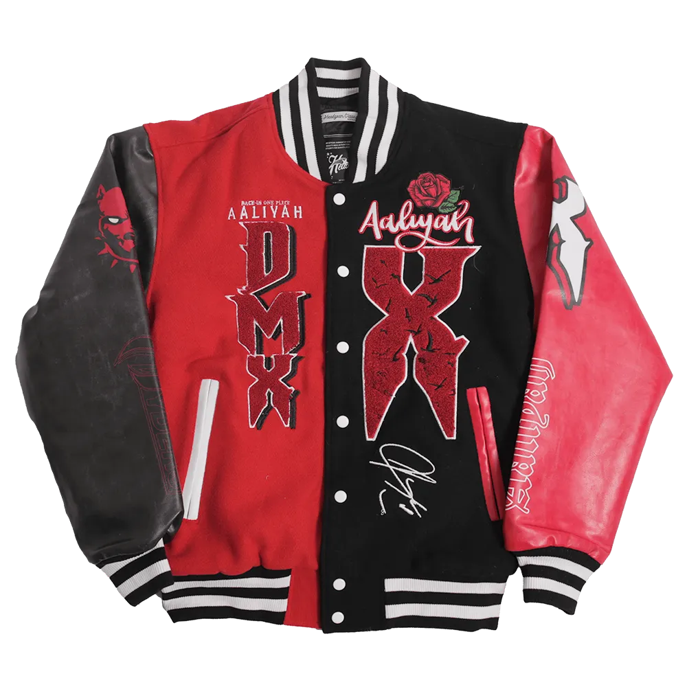 DMX AALIYAH BACK IN ONE PIECE VARSITY JACKET