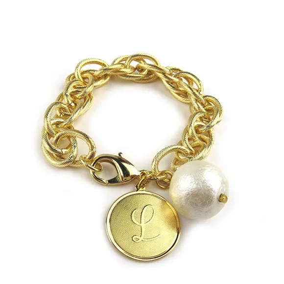 DO NOT MAKE LIVE! TALK TO KELLY!! Preston Charm Bracelet - Cotton Pearl (WS)