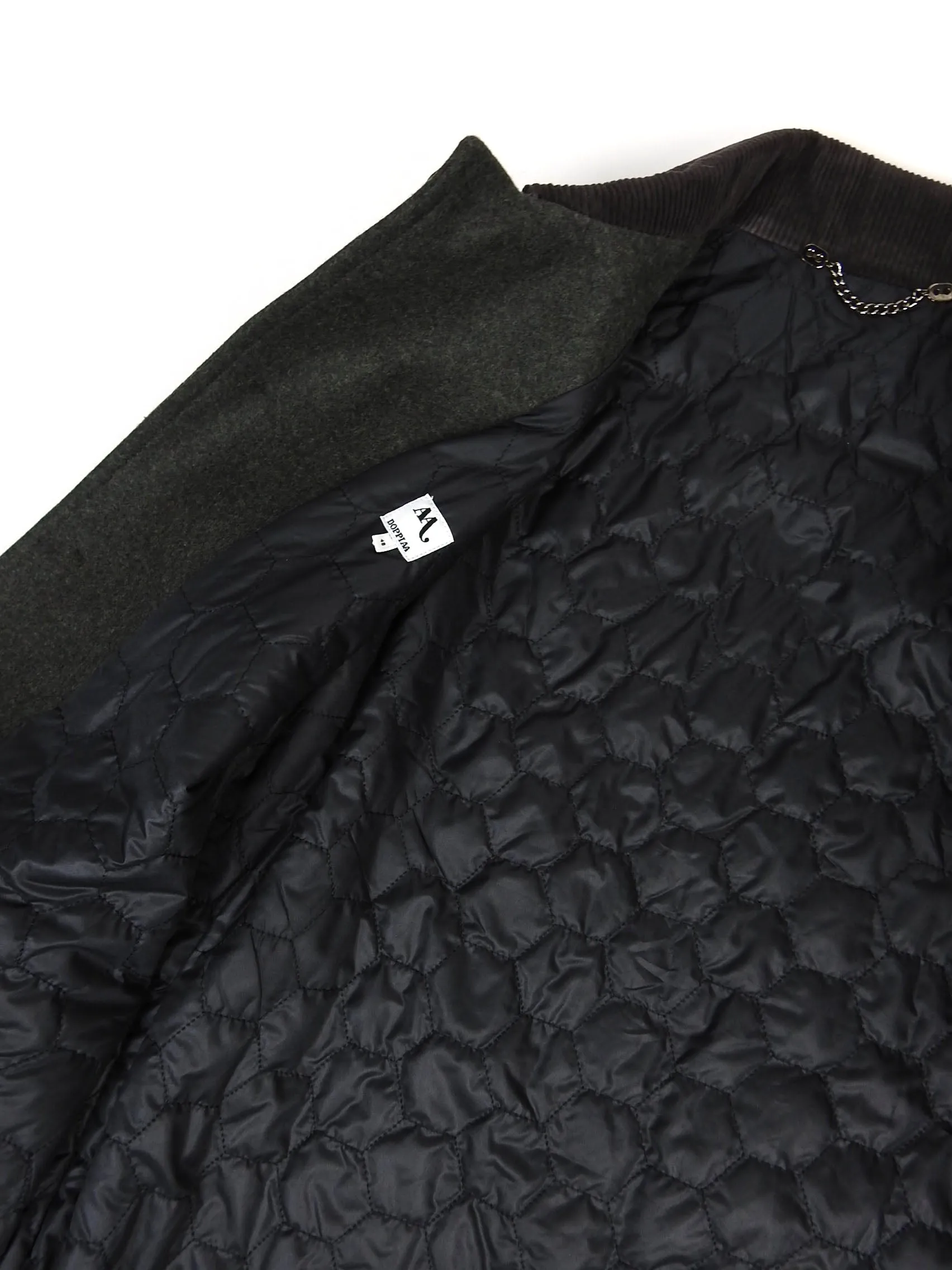 Doppiaa Quilted Wool Jacket Size 48