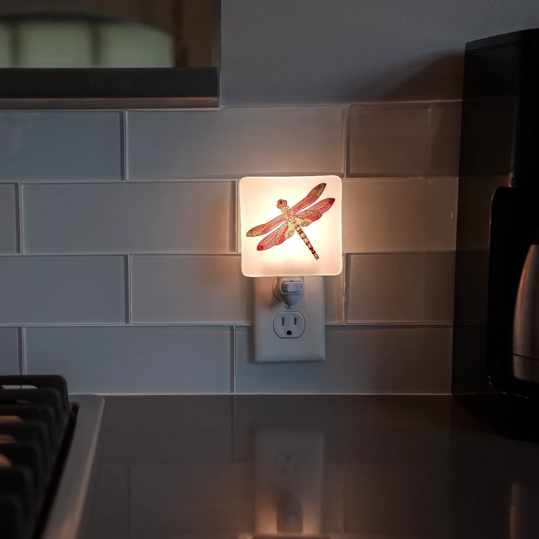 Dragonfly Night Light - Hand Painted